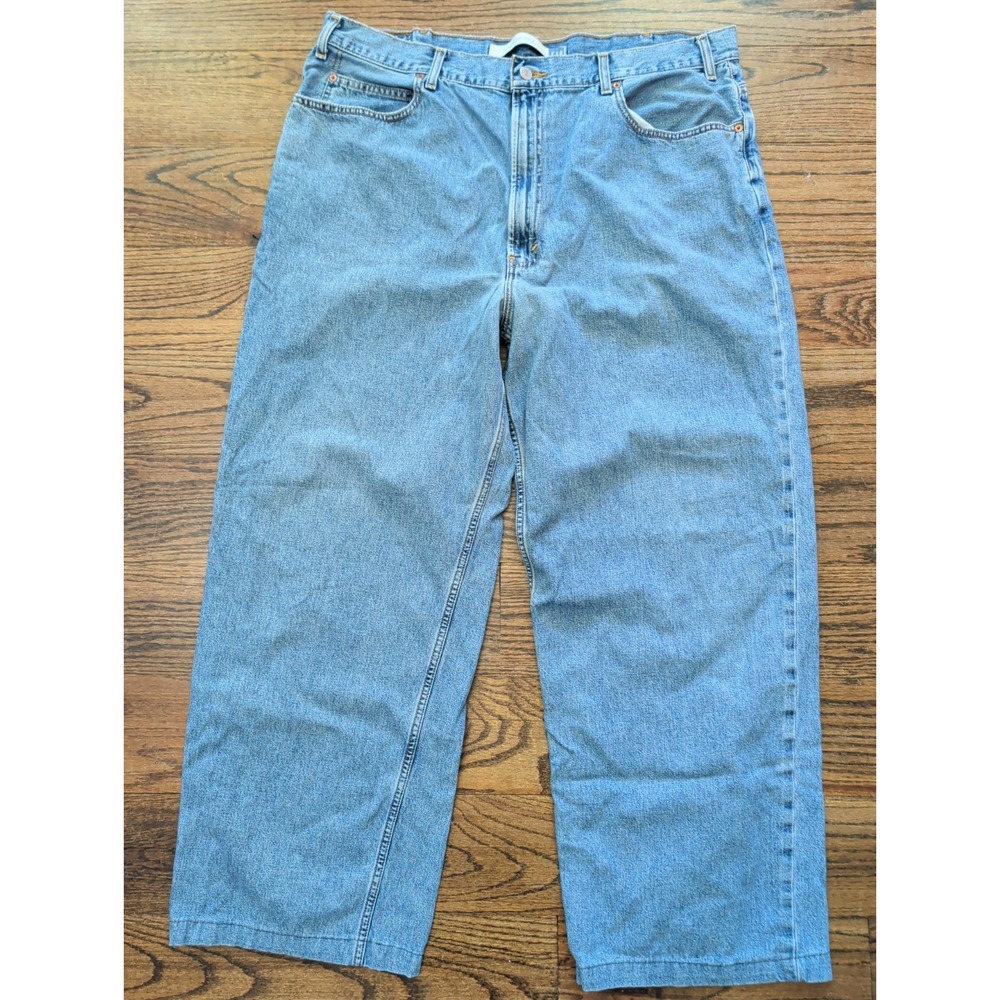 Vintage GAP Jeans Mens 42x30 Wide Leg Baggy Skater Faded Grunge Y2K Stove Pipe - Picture 1 of 7